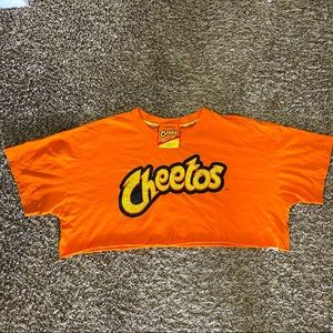 Forever21 x Cheetos rhinestone crop top